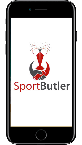 iPhone with Sportbutler Logo